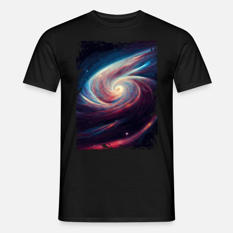 Space Galaxy Nebula Astronomiemuster - Männer T-Shirt - Schwarz