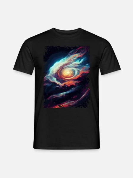 Space Galaxy Nebula Astronomiemuster - Männer T-Shirt - Schwarz