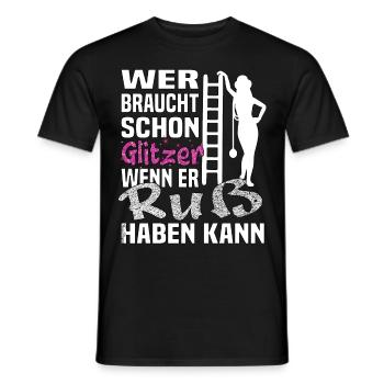 Frauen im Handwerk Schornsteinfegerin Berufs - Männer T-Shirt - Schwarz - Vorne - AI Model Male 178 light (178cm)