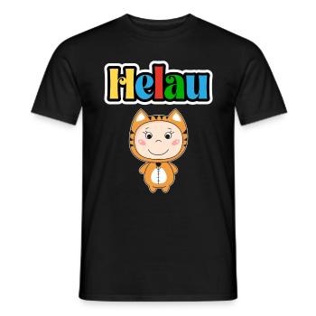 Süßes Karneval Tier, Meenz Helau, party - Männer T-Shirt - Schwarz - Vorne - AI Model Male 178 light (178cm)
