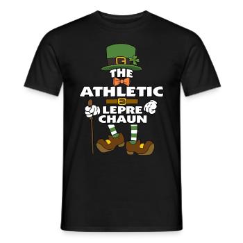 Le lutin athlétique St Patrick - T-shirt homme - noir - Devant - AI Model Male 178 light (178cm)