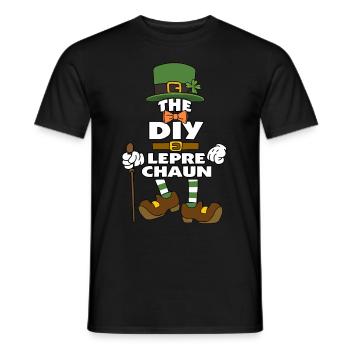 The Diy Leprechaun St Patrick's Day - Men's T-Shirt - black - Front - AI Model Male 178 light (178cm)