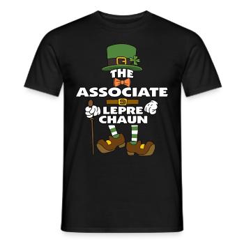 L’associé Leprechaun St Patrick’s Day - T-shirt homme - noir - Devant - AI Model Male 178 light (178cm)