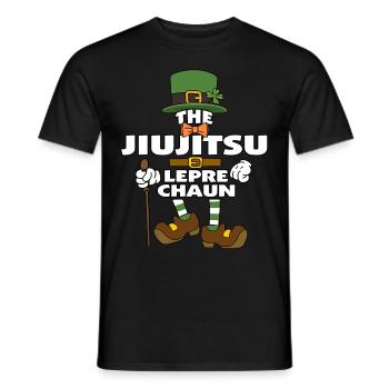 Le Jiujitsu Leprechaun St Patrick’s Day - T-shirt homme - noir - Devant - AI Model Male 178 light (178cm)