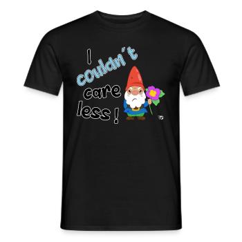 Je m’en fous. Sinistre jardin drôle - T-shirt homme - noir - Devant - AI Model Male 178 light (178cm)