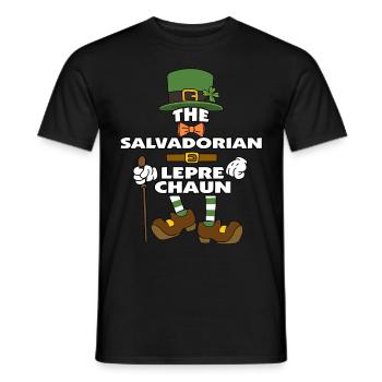 Le lutin salvadorien Saint-Patrick - T-shirt homme - noir - Devant - AI Model Male 178 light (178cm)