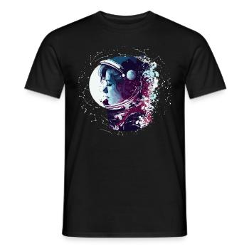 Astronomie Constellation du Nord Femme astronaute - T-shirt homme - noir - Devant - AI Model Male 178 light (178cm)