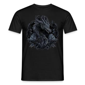 Dragon Gothique Chinois Nouvel An Chinois Zodiac Spir - T-shirt homme - noir - Devant - AI Model Male 178 light (178cm)