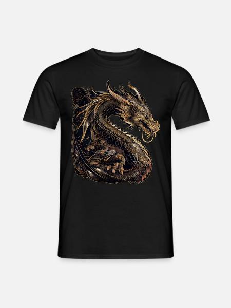 Chinese Dragon Zodiac Spirit Animal Astrology - Männer T-Shirt - Schwarz