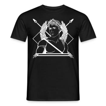 European Deity Roman Love God Cupid Ancient Mythol - Männer T-Shirt - Schwarz - Vorne - AI Model Male 178 light (178cm)