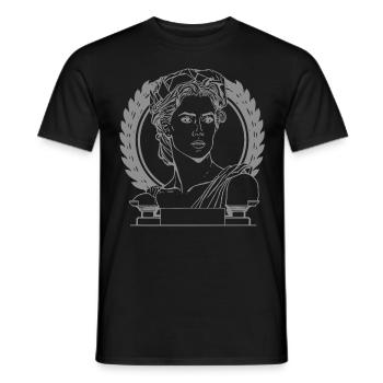 Divinité européenne Déesse romaine Diane Mytholo antique - T-shirt homme - noir - Devant - AI Model Male 178 light (178cm)