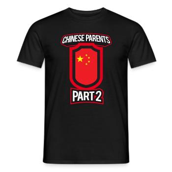 Meilleurs parents chinois partie 2 - T-shirt homme - noir - Devant - AI Model Male 178 light (178cm)