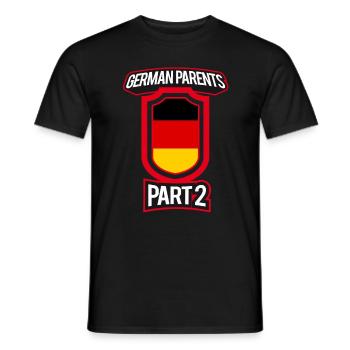 Best Education German Parents Part 2 - Men's T-Shirt - black - Front - AI Model Male 178 light (178cm)