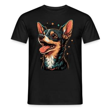 Cute Chihuahua Dog Breed Pet Lover - Men's T-Shirt - black - Front - AI Model Male 178 light (178cm)