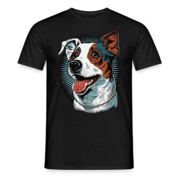 Cute Jack Russel Terrier Dog Breed Pet Lover - Männer T-Shirt - Schwarz - Vorne - AI Model Male 178 light (178cm)