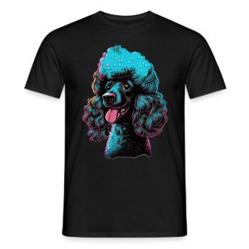Cute Poodle Dog Breed Pet Lover - Männer T-Shirt - Schwarz - Vorne - AI Model Male 178 light (178cm)