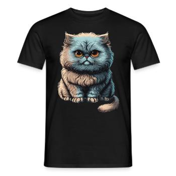 Cute Persian Cat Breed Pet Lover - Männer T-Shirt - Schwarz - Vorne - AI Model Male 178 light (178cm)