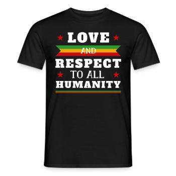 Rastafari Flag Rastafarian Quote Reggae Rasta - Männer T-Shirt - Schwarz - Vorne - AI Model Male 178 light (178cm)