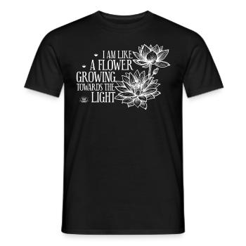 Lotus Flower Buddhism Quote Spiritual Meditation Y - Männer T-Shirt - Schwarz - Vorne - AI Model Male 178 light (178cm)