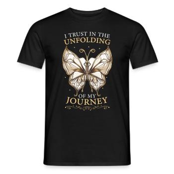 Zen Hinduism Boho Butterfly Mindfulness Yoga Medit - Männer T-Shirt - Schwarz - Vorne - AI Model Male 178 light (178cm)