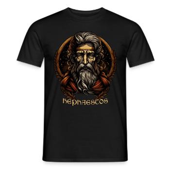Hephaestus Ancient Greece Mythology Greek God - Männer T-Shirt - Schwarz - Vorne - AI Model Male 178 light (178cm)