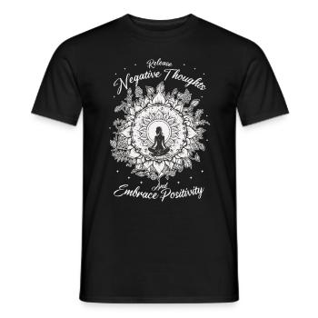 Yoga Meditation Lotus Flower Spiritual Zen Buddhis - Männer T-Shirt - Schwarz - Vorne - AI Model Male 178 light (178cm)