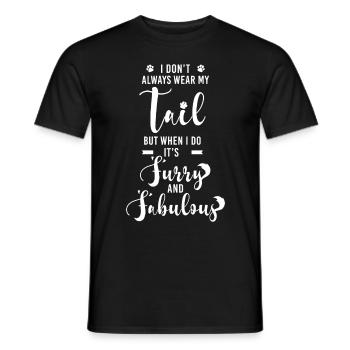 Furry Fandom Sayings Furries Cosplay Fox Fursona F - Männer T-Shirt - Schwarz - Vorne - AI Model Male 178 light (178cm)