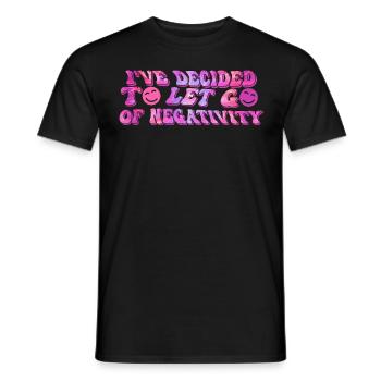 Motivational Affirmation Groovy Tie Dye Retro Hipp - Männer T-Shirt - Schwarz - Vorne - AI Model Male 178 light (178cm)