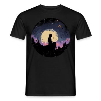 Night Sky Stargaze Enchanting Nature Graphic Lover - Männer T-Shirt - Schwarz - Vorne - AI Model Male 178 light (178cm)