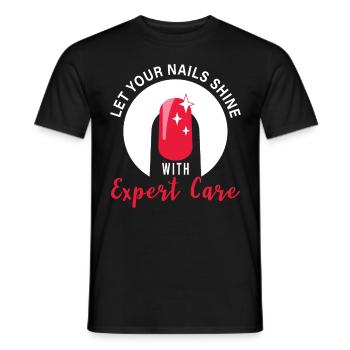 Manicure Fingernail Nail Artist Funny Manicurist - Männer T-Shirt - Schwarz - Vorne - AI Model Male 178 light (178cm)