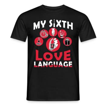 Funny Manicure Love Language Manicurist Pedicurist - Männer T-Shirt - Schwarz - Vorne - AI Model Male 178 light (178cm)