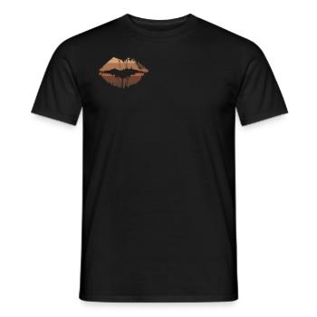 Black Pride African American Melanin Lips - Männer T-Shirt - Schwarz - Vorne - AI Model Male 178 light (178cm)