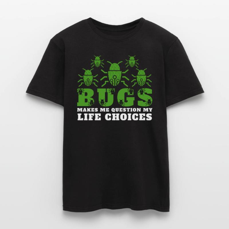 Computer Bugs Binary Codes Funny Programming Männer T-Shirt