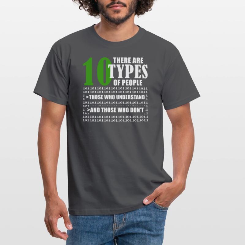 Binary Code Funny Programmer Saying Coding Männer T-Shirt