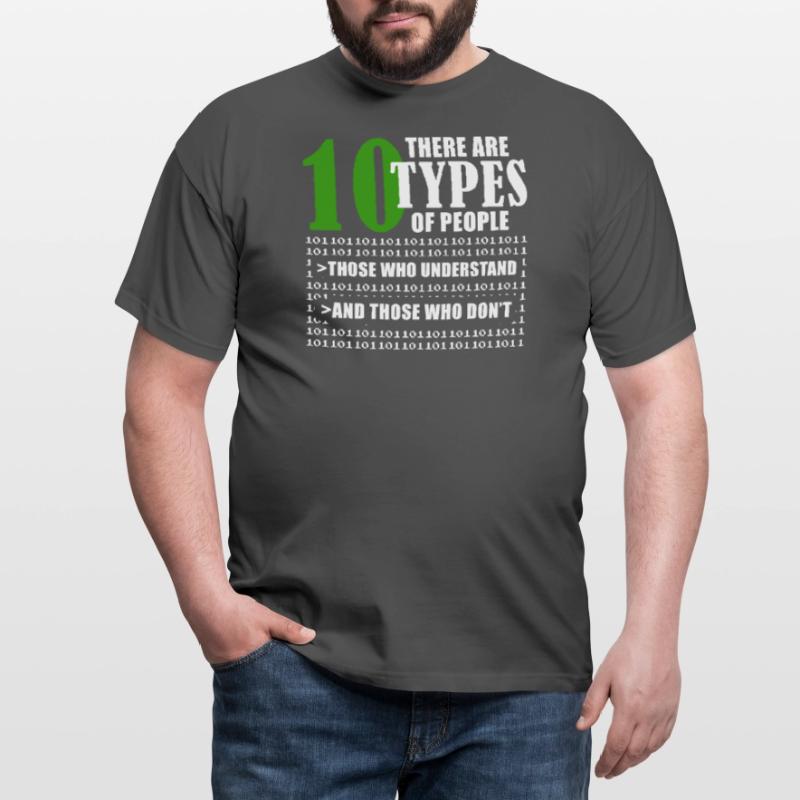 Binary Code Funny Programmer Saying Coding Männer T-Shirt