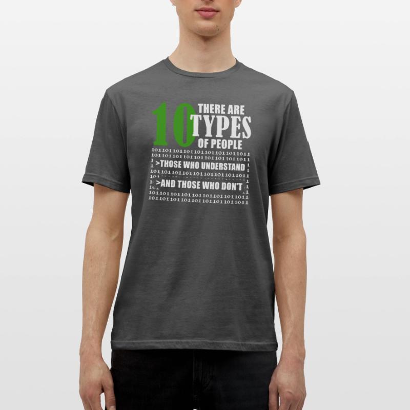Binary Code Funny Programmer Saying Coding Männer T-Shirt