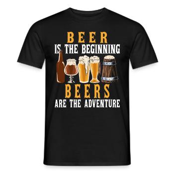 Vintage Homebrew Craft Beer Brewer Funny Brewery - Männer T-Shirt - Schwarz - Vorne - AI Model Male 178 light (178cm)