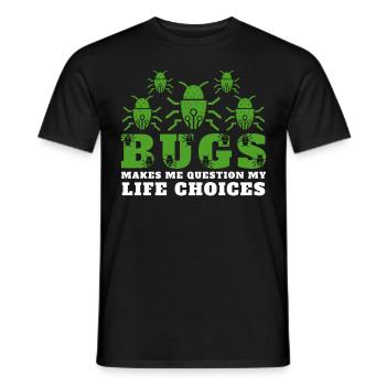 Computer Bugs Binary Codes Funny Programming - Männer T-Shirt - Schwarz - Vorne - AI Model Male 178 light (178cm)