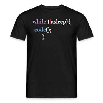 Programming Code Computer Science Funny Programmer - Männer T-Shirt - Schwarz - Vorne - AI Model Male 178 light (178cm)