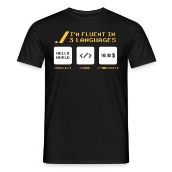 Computer Coder Funny Programmer Geek Programming - Männer T-Shirt - Schwarz - Vorne - AI Model Male 178 light (178cm)