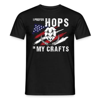 US Flag Homebrew Funny Craft Beer Brewery Patrioti - Männer T-Shirt - Schwarz - Vorne - AI Model Male 178 light (178cm)