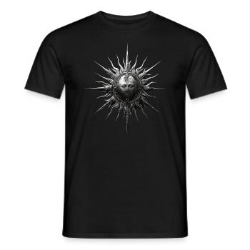 Occult Gothic Sun Esoteric Satanism Metal Grunge A - Männer T-Shirt - Schwarz - Vorne - AI Model Male 178 light (178cm)