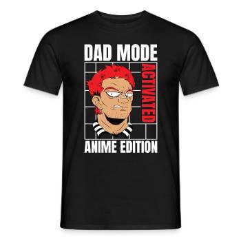 Dad Mode Activated Anime Edition Cool Otaku Anime - Männer T-Shirt - Schwarz - Vorne - AI Model Male 178 light (178cm)