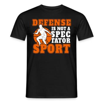 Basketball Funny Coaching Game Sports Player Bball - Männer T-Shirt - Schwarz - Vorne - AI Model Male 178 light (178cm)