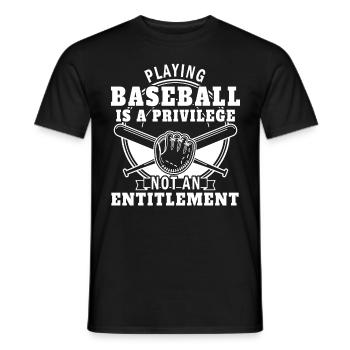 Baseball Player Pitching Catching Coach Sports Tra - Männer T-Shirt - Schwarz - Vorne - AI Model Male 178 light (178cm)