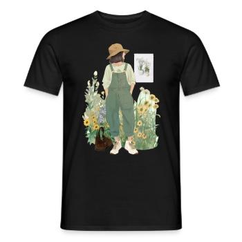 Cottagecore Lifestyle Countryside Naturecore Aesth - Männer T-Shirt - Schwarz - Vorne - AI Model Male 178 light (178cm)