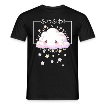 Yume Kawaii Cloud Fairy Kei Decora Dreamy Sweet Pa - Männer T-Shirt - Schwarz - Vorne - AI Model Male 178 light (178cm)