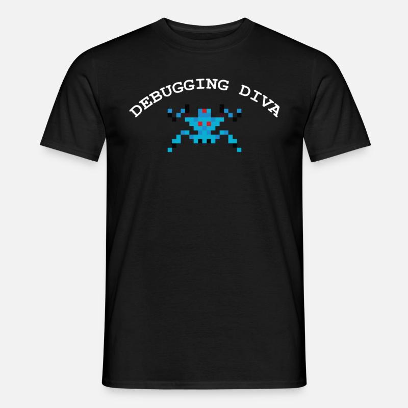 Debugging Diva Coding Debugger Hacker - Männer T-Shirt - Schwarz