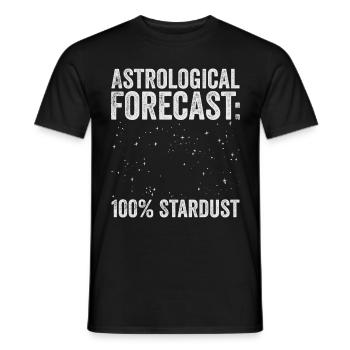 Astrological Forecast Astronomy Funny Astronomy - Männer T-Shirt - Schwarz - Vorne - AI Model Male 178 light (178cm)