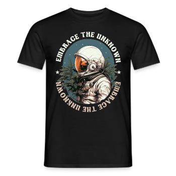 Embrace The Unknown Confidence Growth Mindset Astr - Männer T-Shirt - Schwarz - Vorne - AI Model Male 178 light (178cm)